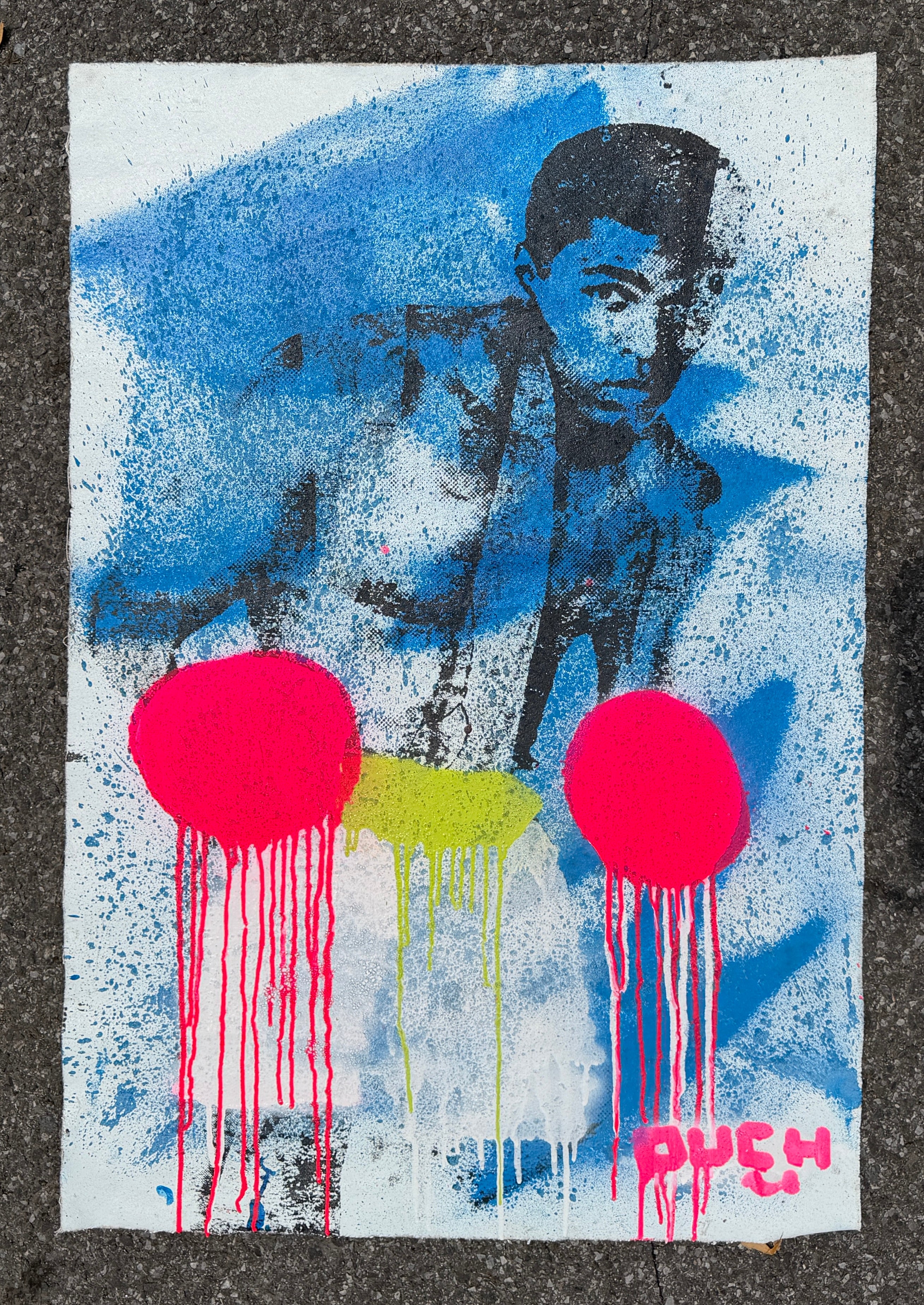 OUCH ON CANVAS