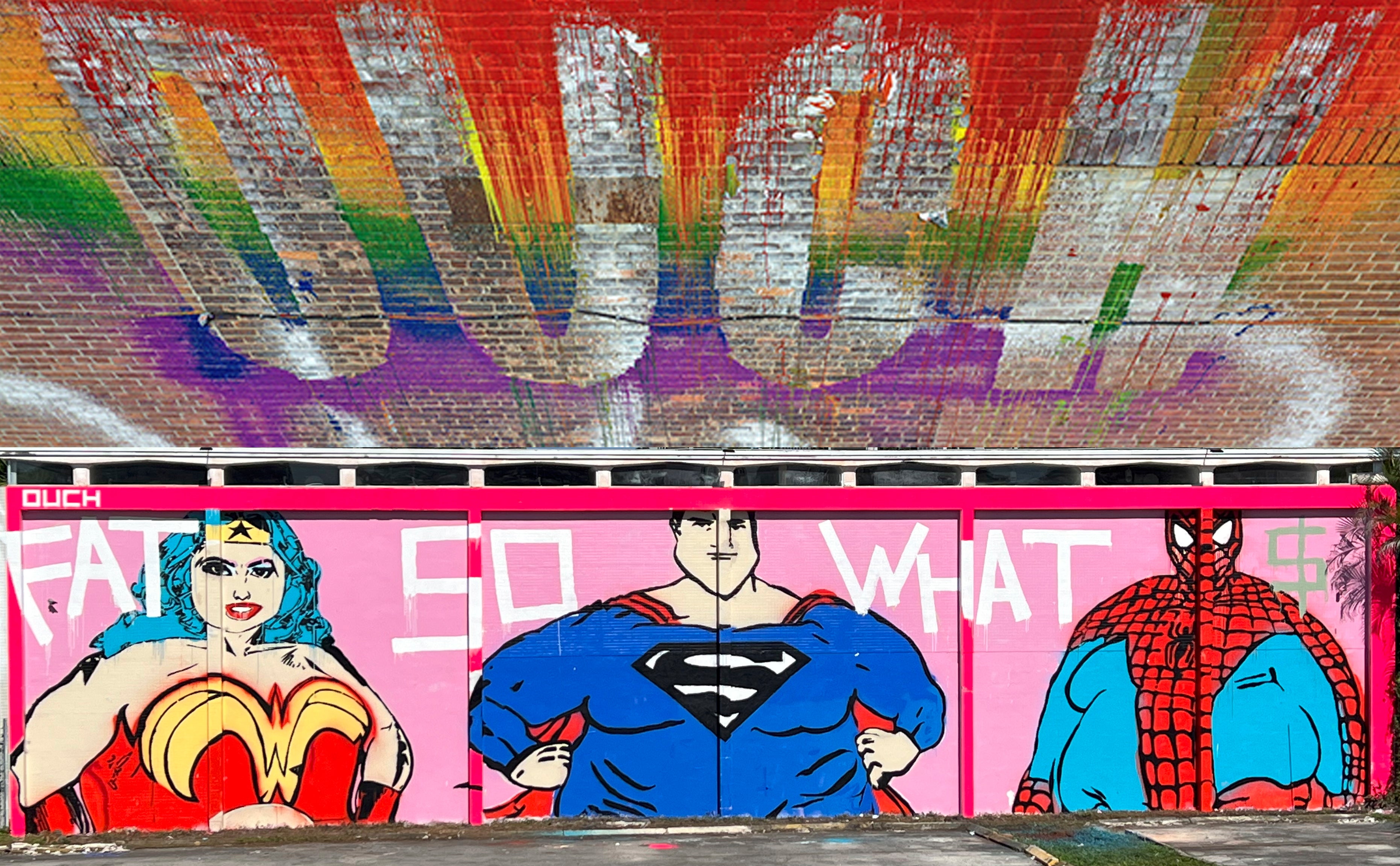 Fat So What? & OUCH - Brooklyn - Miami - Wynwood - Murals - Art Basel - 2021