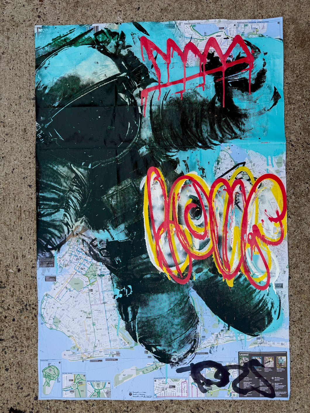 Astronaut On NYC Map