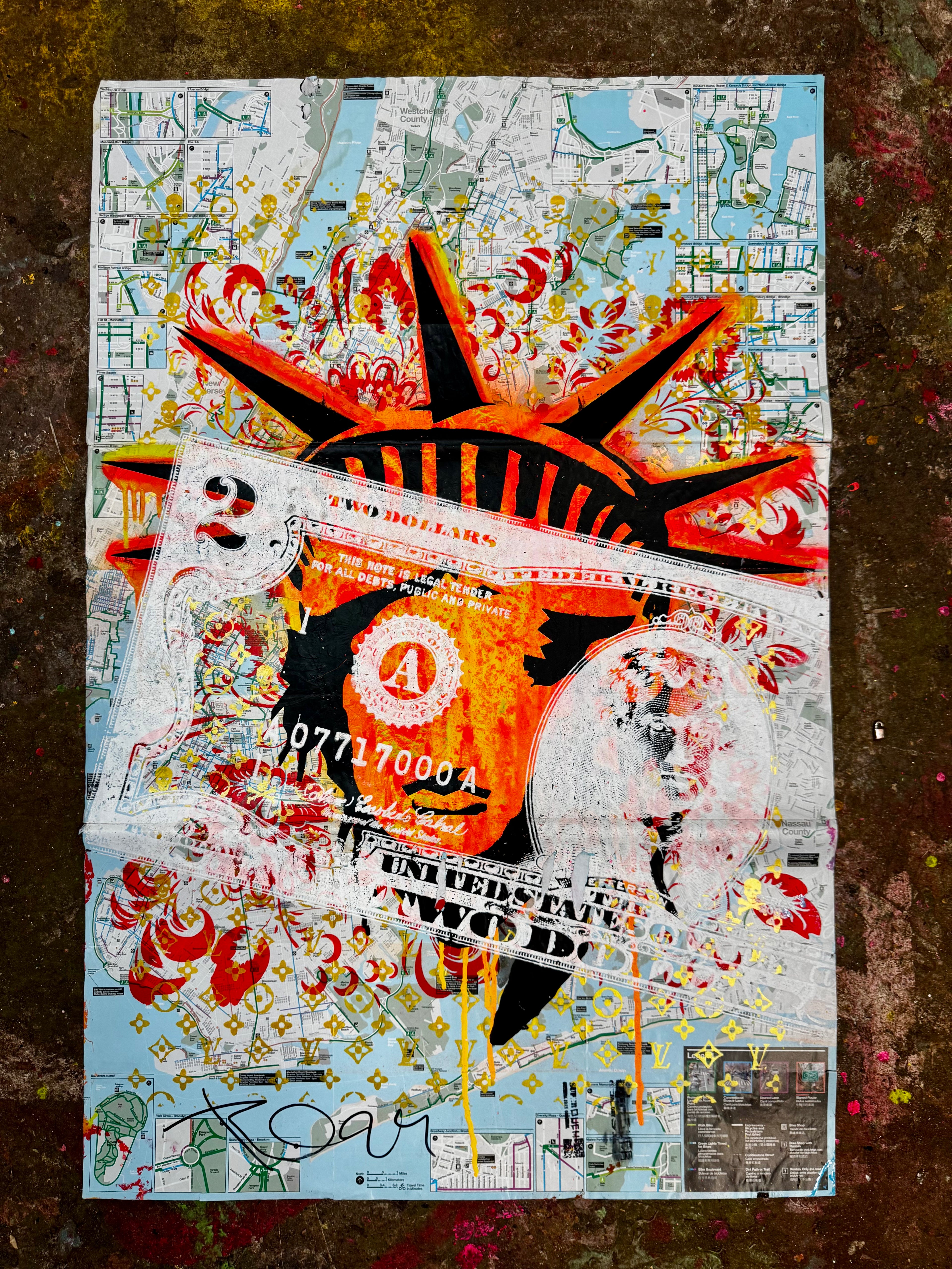 Faceless Liberty 2 dollars