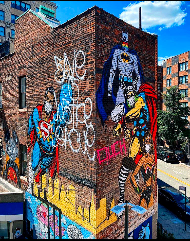 Save Us Justice League - Manhattan Mural 2020