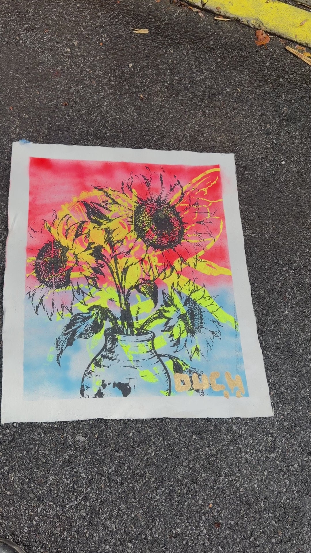 Sunflower and the Bee — original artwork video