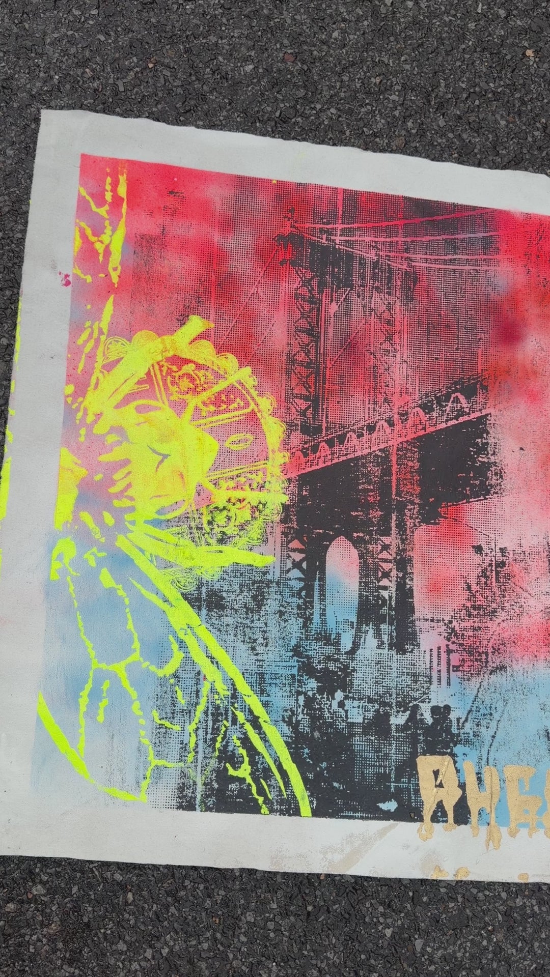 Manhattan Bridge and the Bee — original artwork video