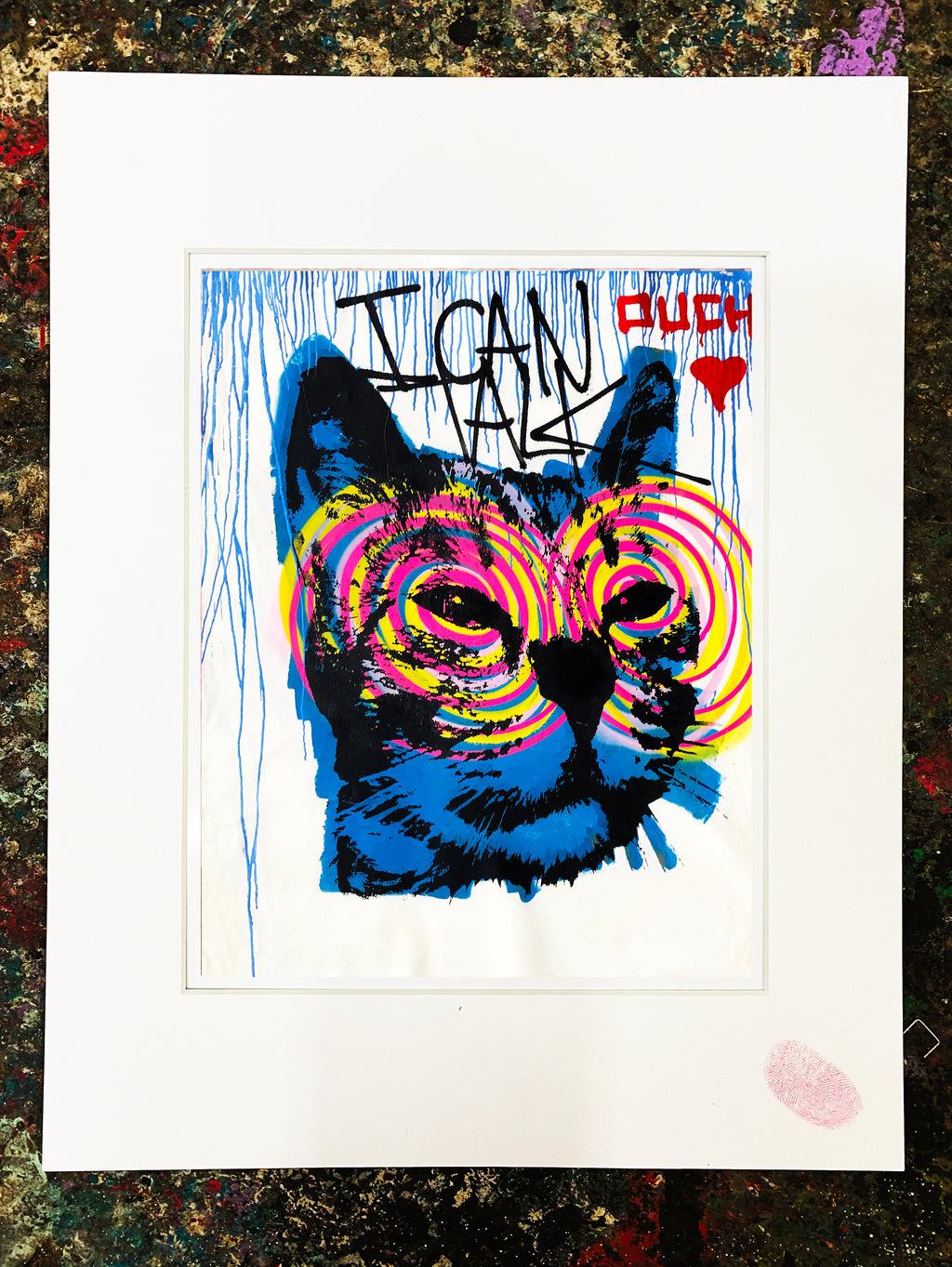 Talking Cat Print