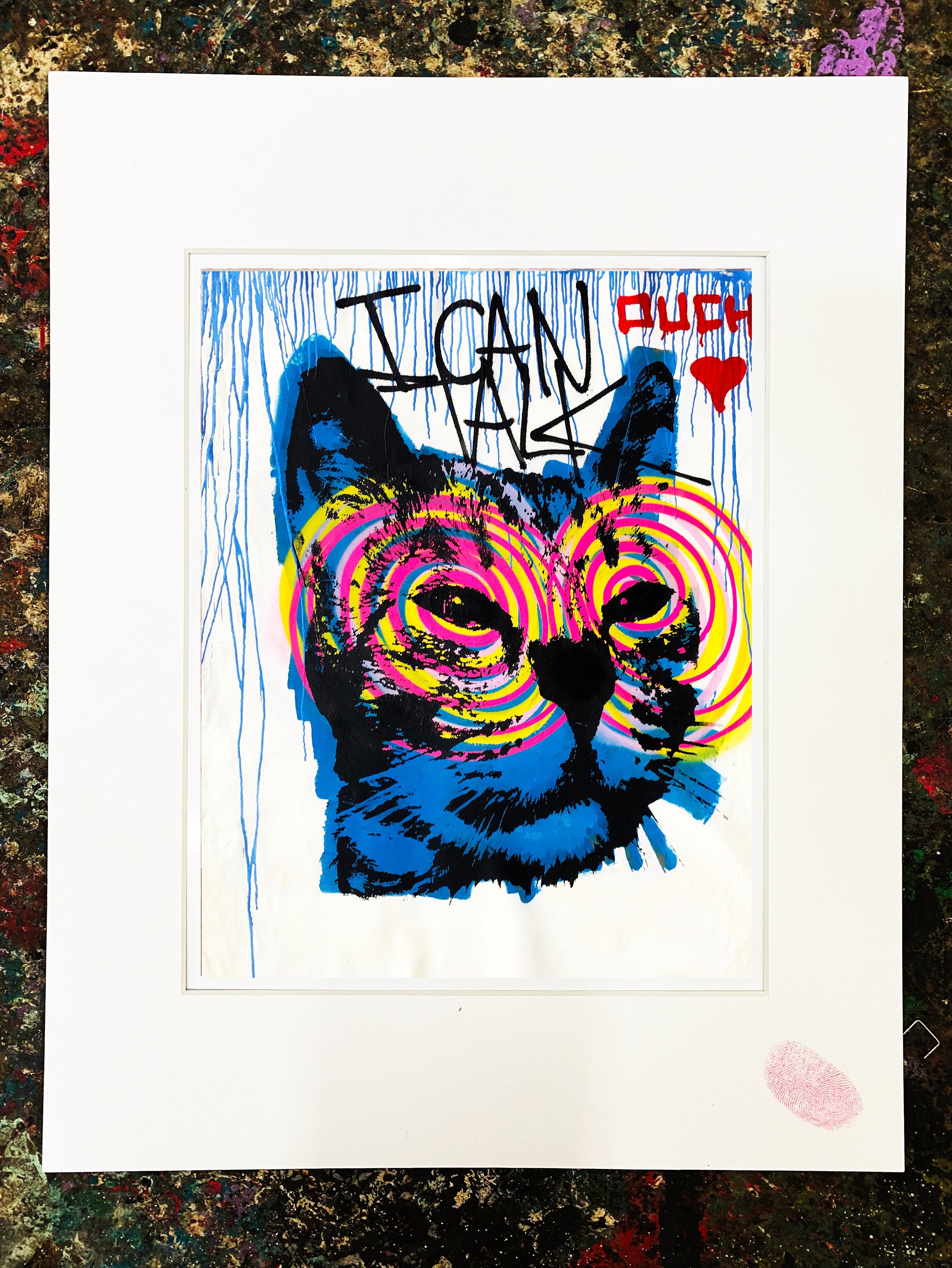 Talking Cat Print